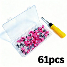60pcs Tire Repair Rubber Nails Vacuum Tyre Spiral Screw Kit w Screwdriver useful picture
