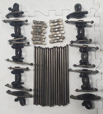 Early 03-04 6.0L Powerstroke Rocker Arm Set W/ Pushrods & Valve Bridges OEM picture