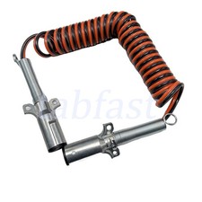 Road Superior Truck Parts 15 ft Dual Pole Coiled Electric Cable w/ 2 x 12