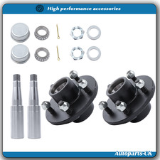 New Pre-Greased Pair of 5-Bolt On 4-1/2 Inch Hub Assembly (AKRD-3500545-PG) picture