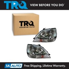 TRQ Headlight Assembly Pair LH RH 2pc for 2001-2003 Lexus RX300 LX2502104 picture