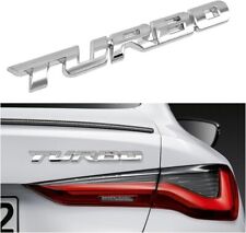 2x Chrome 3D Metal Turbo Emblem Car Auto Rear Trunk Tailgate Decal Sticker Badge picture