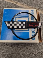 NOS 1994 1995 1996 CHEVY CORVETTE REAR FUEL DOOR EMBLEM GM 10198700 OEM NEW picture