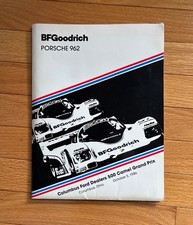 Porsche 962 | BF Goodrich Racing Press Release | Oct. 1986 | (4) B & W Photos picture