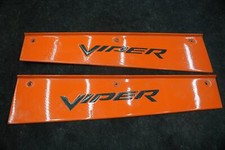Set 2 Sill Scuff Plate Cover Trim Panel Carbon Fiber Dodge Viper SRT10 2005 picture