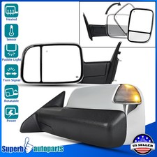 Fits 2013-2017 Ram Power Fold Heated Side Mirrors+LED Signal+Puddle+Temp Sensor picture