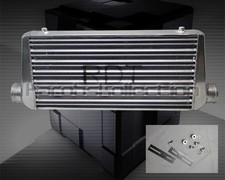 3 Inch Inlet Outlet Aluminum Polished Turbo Intercooler Front Mounted Universal picture