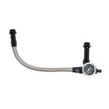 Carburetor Fuel Line With Gauge For Holley 4150 4160 Dual Feed Double Pumper Bk picture