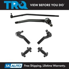 TRQ 6pc Inner Outer Tie Rod End Drag Link Kit Set for Ford E150 E250 E350 picture