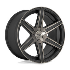 24x10 Niche M236 CARINA MATTE MACHINED DOUBLE DARK TINT Wheel 5x5.5 (25mm) picture