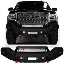 VIjay For 2016-2018 GMC Sierra 1500 Front Bumper Textured Steel with Light picture