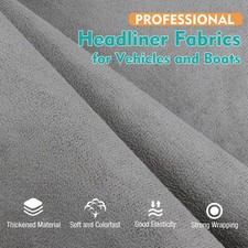 Headliner Fabric Suede Gray Replace For Cadillac Escalade & Chevrolet Tornado picture