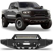 PICKOOR Front Bumper w/ Winch Plate & LED Lights & D-rings For Ram 1500 picture