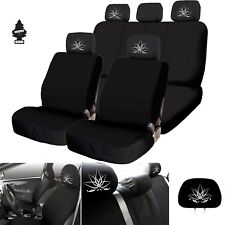 For Mazda New Black Car Truck SUV Seat Covers Lotus Design Full Set with Gift  picture