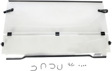 Moose Clear Full Folding UTV Front Windshield for 09-19 Kawasaki Mule 4010 4x4 picture