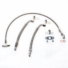 TRITDT Fits Garrett T25 T28 Turbo Oil & Water Line Kit 70cm Oil Feed 25cm Water picture