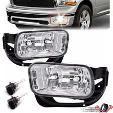 Front Fog Lights with Brackets For 2009-2012 Ram 1500 / 2010-2018 Ram 2500 3500 picture