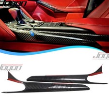 2PC Dry Carbon For Lexus IS300 350 500 F Sport 21+ Console Gear Panel Side Decor picture
