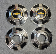 76 87 CHEVY K20 3/4 TON DOG DISH  4WD 4X4 HUBCAPS ALUMINUM 12 INCH SET OF 4  picture