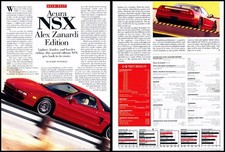 1999 Acura NSX Alex Zanardi Edition Original Car Review Print Article J471 picture