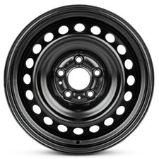 New Wheel For 2013-2025 Nissan Sentra 16 Inch Powder-Coated Black Steel Rim picture