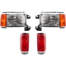 Headlight Kit For 1987-89 Ford F-150 F-250 F-350 Bronco Left and Right Side Set picture