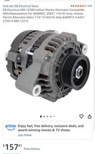 Indmar Marine Alternator 95A 12V Delco 11SI DB Electrical 400-12300 8600002 picture