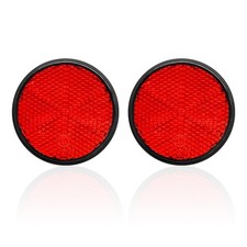 2 PCS Motorcycle Reflectors, M6 x 1.0 Screw Mounted Plastic Safety Warning Refle picture