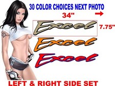 EXCEL BOAT  HULL SIDE REPLACEMENT 30 COLOR CHOICES you get both sides picture