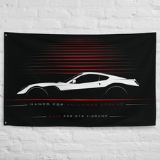 599 GTB Fiorano 2006 Car Silhouette Flag 3x5 ft Garage Banner Wall Decor picture