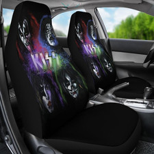 Amazing Gift for Fans, Kiss Rock Band Theme Ver2 Car Seat Covers (set of 2) picture