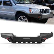 New Steel Front Bumper w/ Winch Plate Fits 1999-2003 2004 Jeep Grand Cherokee WJ picture