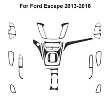 16Pcs Carbon Fiber Full Interior Kit Cover Trim For Ford Escape 2013-2016 picture