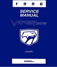 1996 Dodge Viper GTS Coupe Shop Service Repair Manual picture