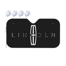 Lincoln Windshield Sunshade Visor Protector Keep Vehicle Cool Size M Black picture