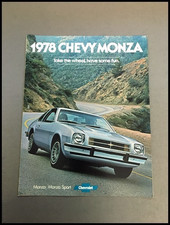 1978 Chevrolet Monza and Spyder 12-page Original Car Sales Brochure Catalog picture