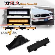 Smoked Switchback LED Front Parking Signal Lights For 81-88 Chevy Monte Carlo SS picture
