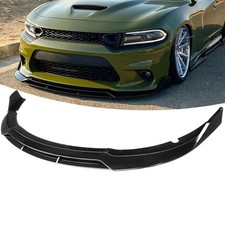 For 2015-2023 Dodge Charger SRT Front Bumper Lip Splitter Glossy Black picture