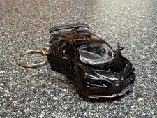 Bugatti Chiron Black Keychain Hot Wheels Matchbox picture