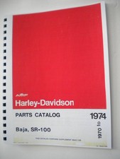 1970-1974 H-D Aermacchi Baja SR & MSR 100 Parts Manual-NEW picture
