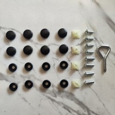 Black Car License Plate Frame Retainer Fixed Buckle License Plate Frame Screws picture