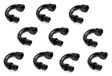 10pc  12AN AN-12 180°Deg Swivel Fuel Oil Gas Line Push-on Hose End Fitting Black picture