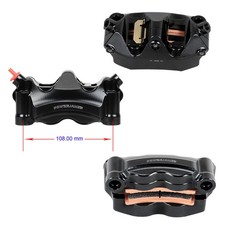 Aluminum 108mm Brake Caliper with 4 Piston Fits Harley 2000-Later Touring FLTRX picture