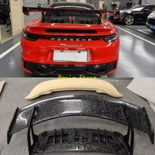 Forge Carbon Fiber Rear Trunk Spoiler Wing For Porsche 911 992 Carrera GT3 Style picture