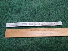 VINTAGE 1967-1970 CADILLAC ELDORADO DECKLID EMBLEM 1487798 TRUNK BADGE Bent 3S6 picture