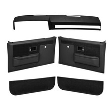 Coverlay Black Door Panel Dash Cover Kit 18-601CN For 81-91 Chevy GMC Trucks picture
