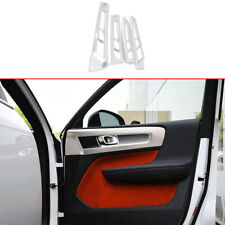 Fit For Volvo XC40 2019 2020-2023 Silver Matte Inner Door Handle Cover Trim 4pcs picture