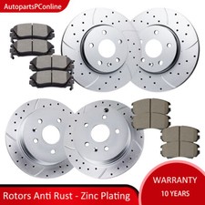 Front Rear Brake Rotors Disc and Pads Kits for 2010-17 Chevy Equinox GMC Terrain picture