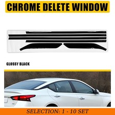 1-10Set Glossy Black Tint Vinyl Window Overlays Sticker For Nissan Altima 19-25 picture