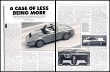1993 Porsche 911 Speedster Review Report Print Car Article J256 picture